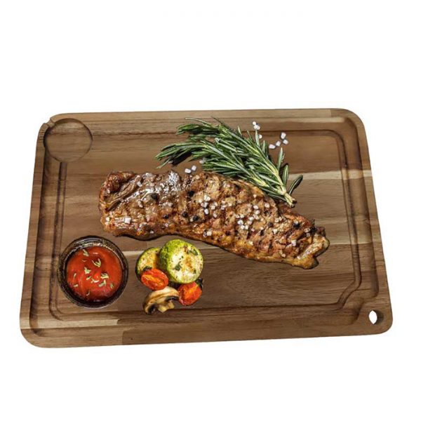steak wooden plate